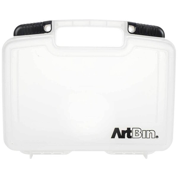 A 10 by 8 plastic ArtBin.